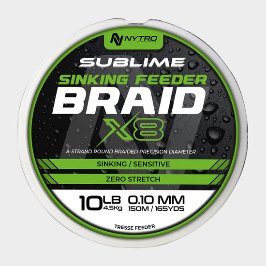 Sublime X8 Sinking Feeder Braid 150m
