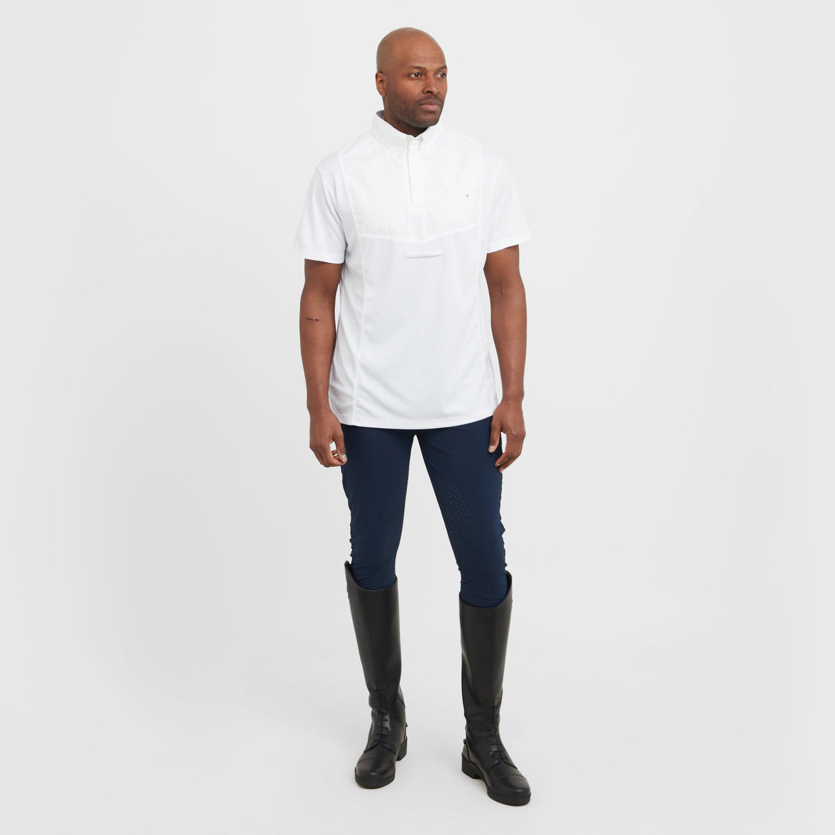 Men's Short Sleeved Tie Show Shirt