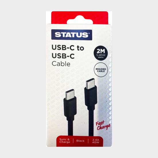 USB-C to USB-C Braided Cable 2m