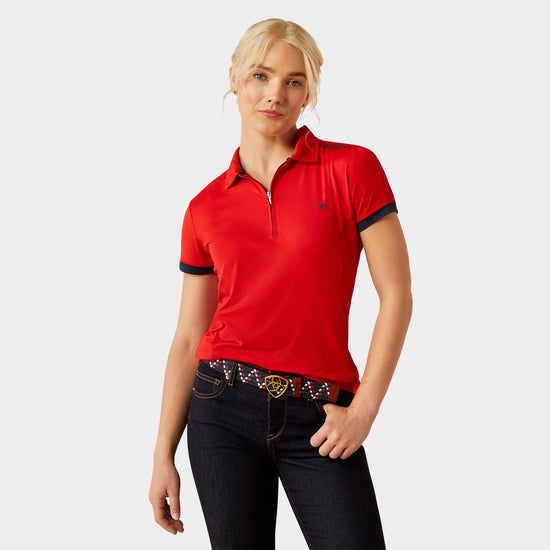 Womens Bandera 1/4 Zip Short Sleeved Polo Shirt