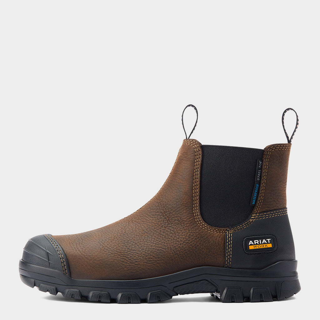 Mens Treadfast Chelsea Waterproof Steel Toe Work Boots