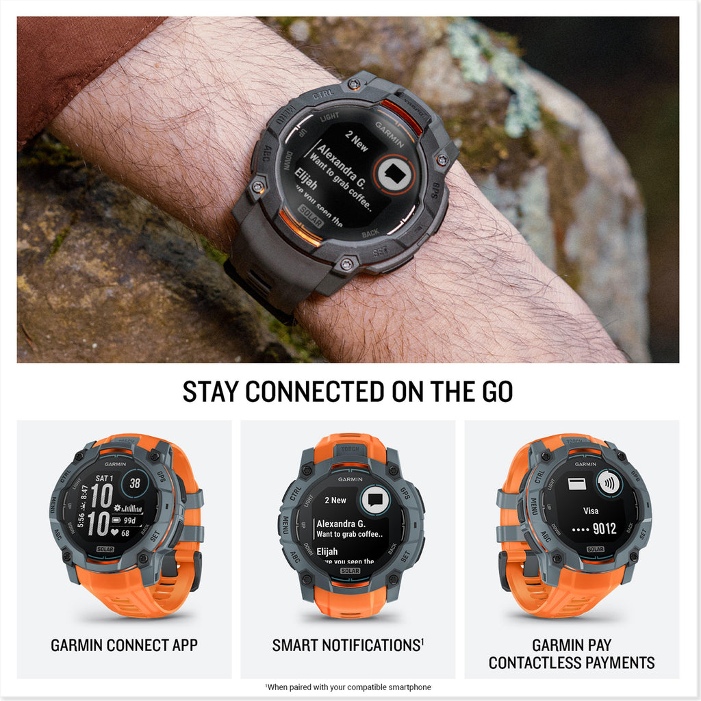 Instinct® 3 Solar 50mm Multi-Sport Smartwatch