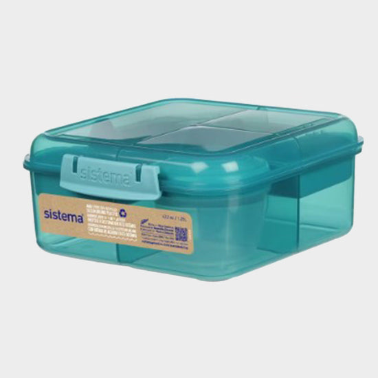 1.25L Bento Cube with Yoghurt Pot Container