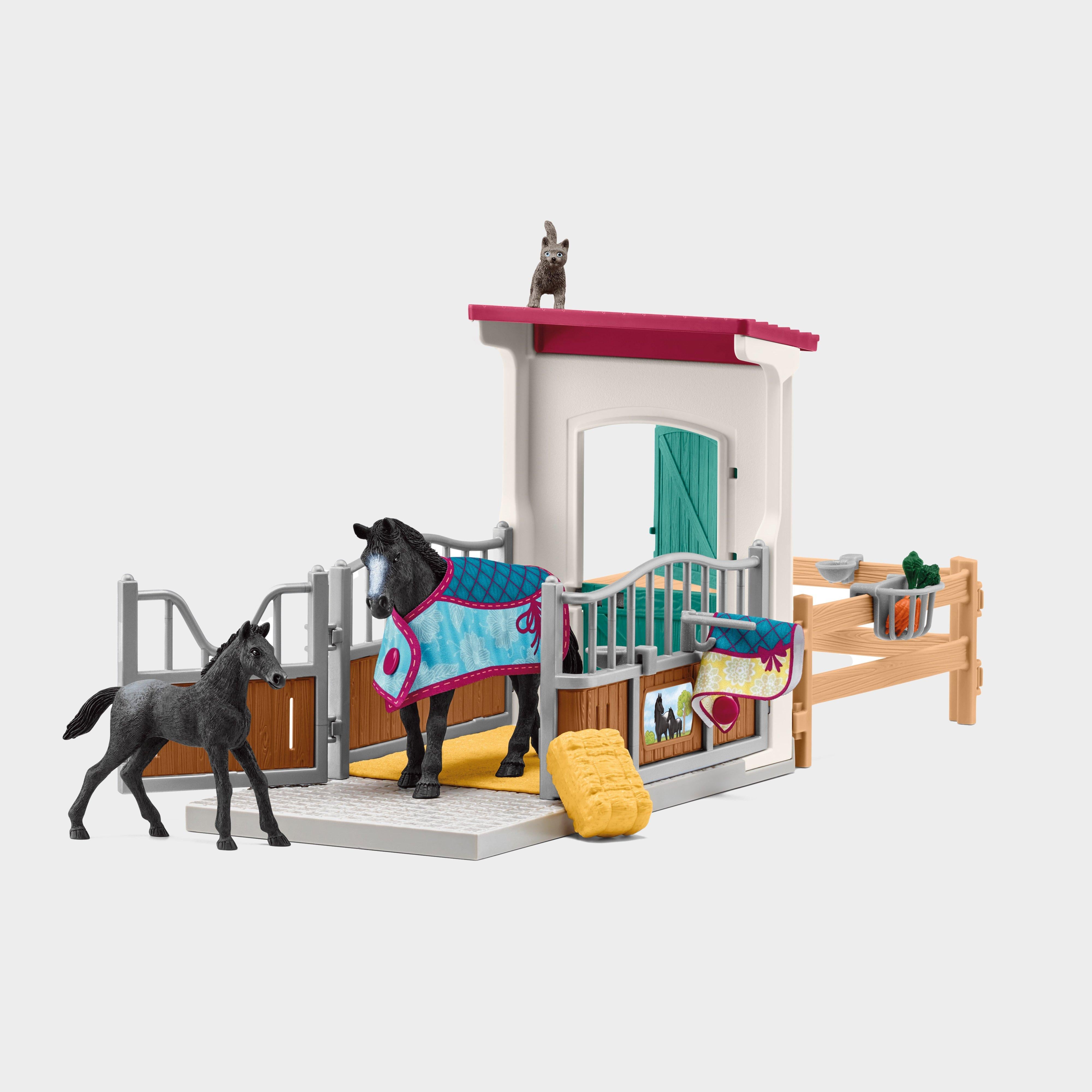 Horse Box with Mare and Foal
