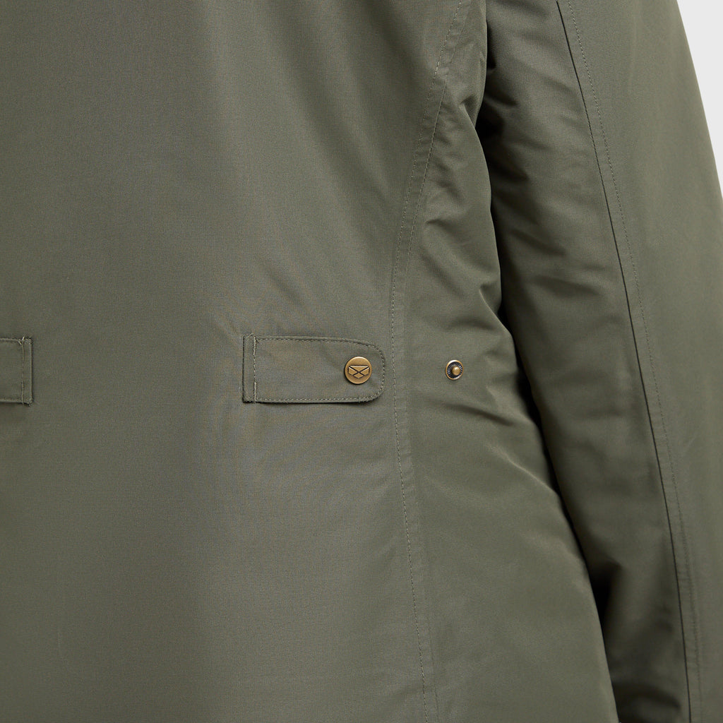 Womens Walker Long Coat Fern Green