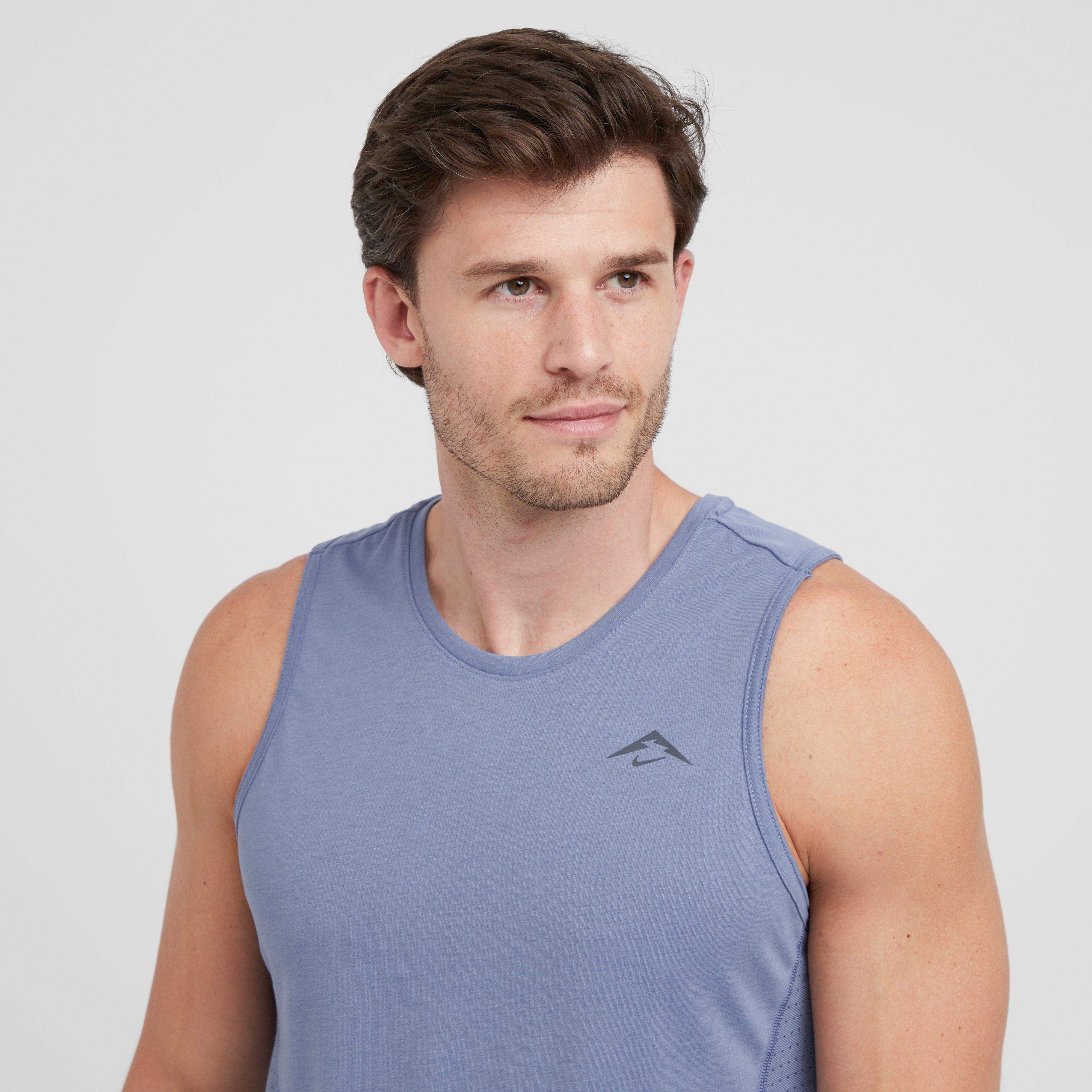 Blue Nike Men's Dri-FIT Solar Chase ADV Running Tank Top – GO Outdoors