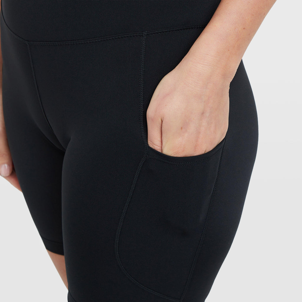Women's High-Waisted 8" Biker Shorts with Pockets