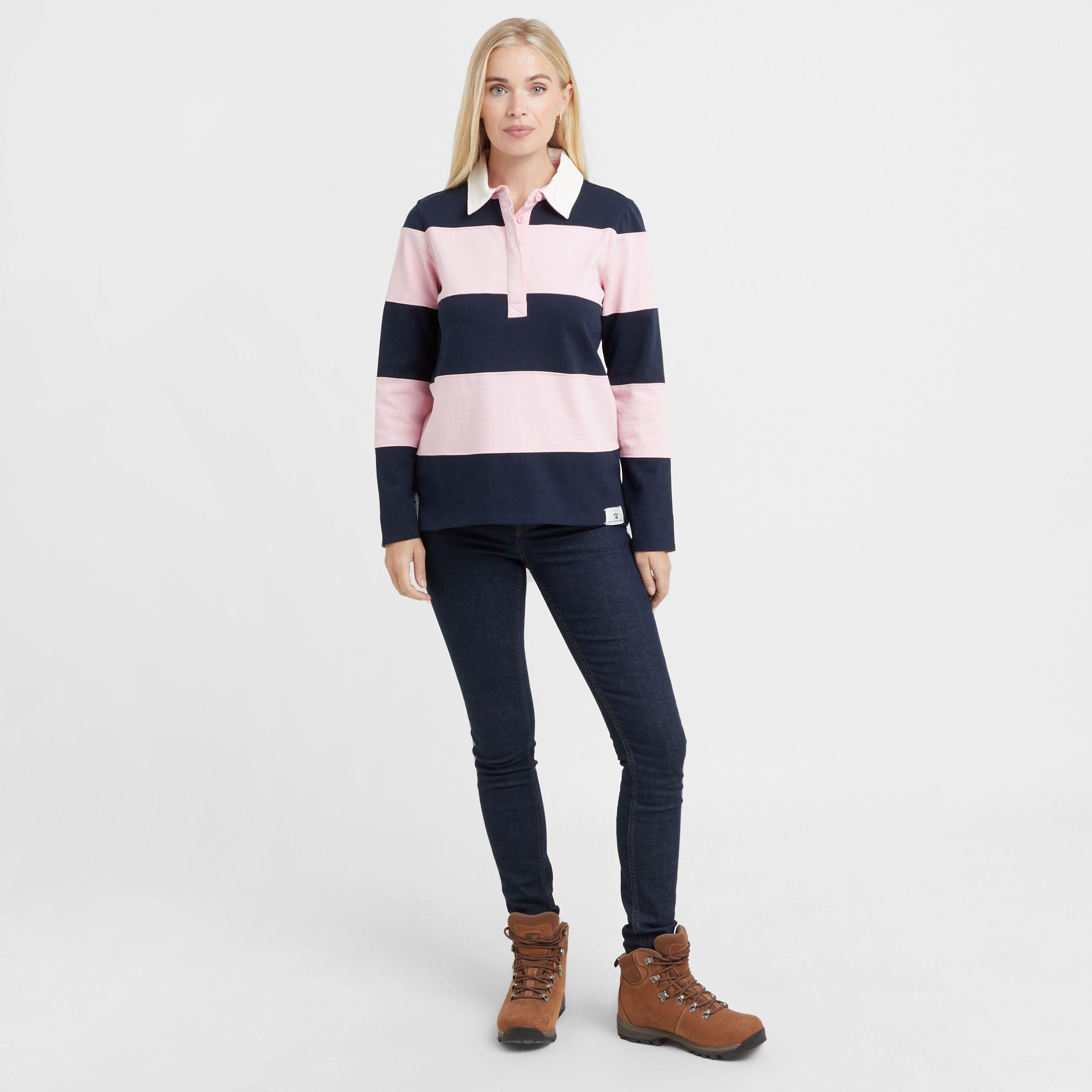 Women's Long Sleeve Stripe Rugby Shirt