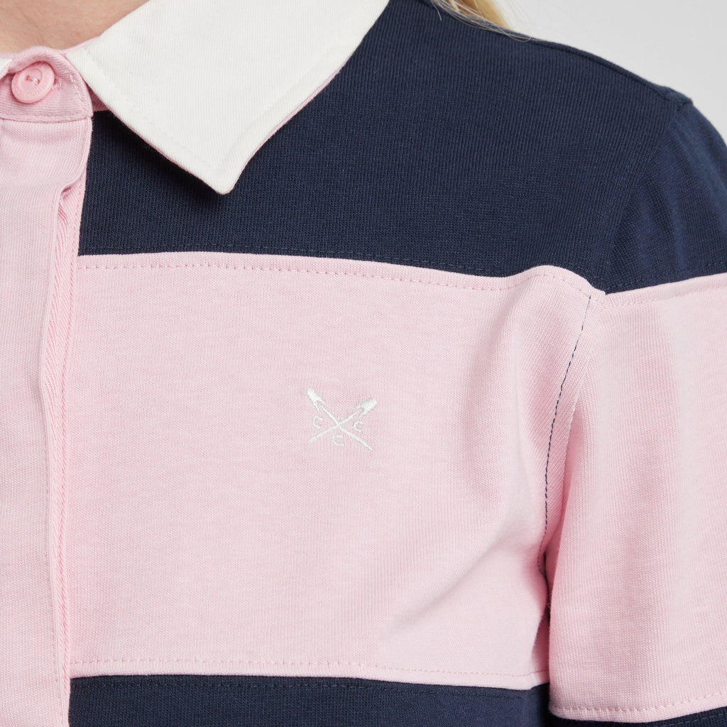 Women's Long Sleeve Stripe Rugby Shirt