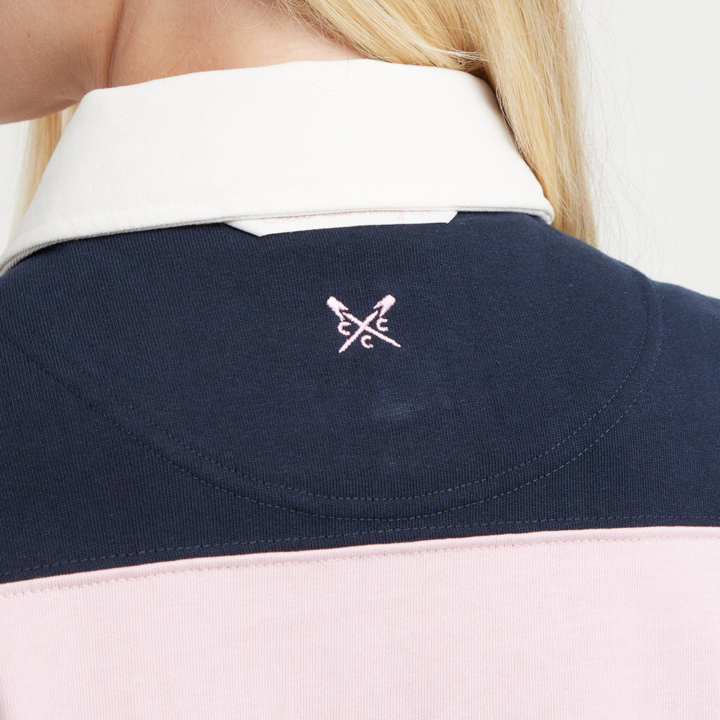 Women's Long Sleeve Stripe Rugby Shirt