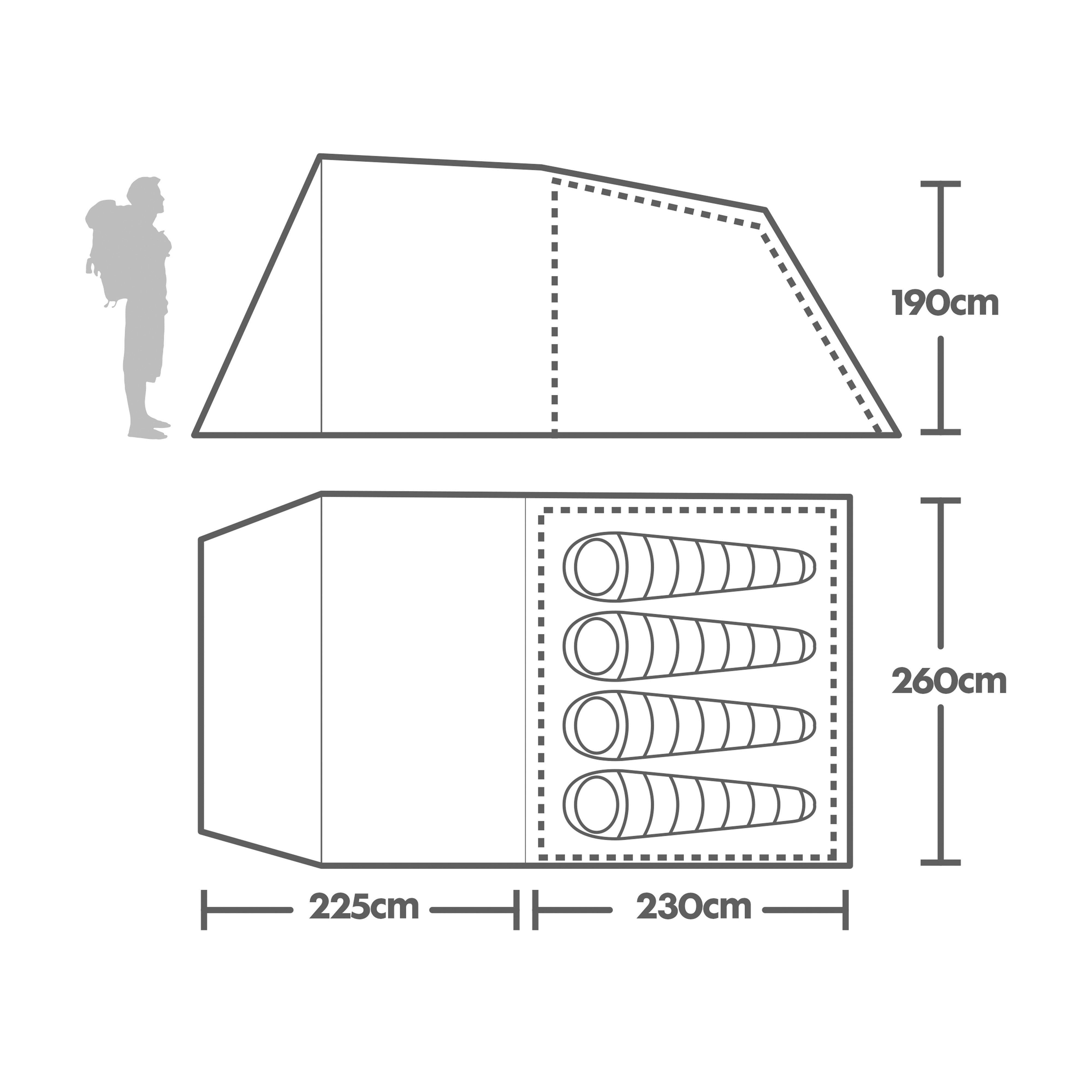 Refurbished Sendero 4 Family Tent