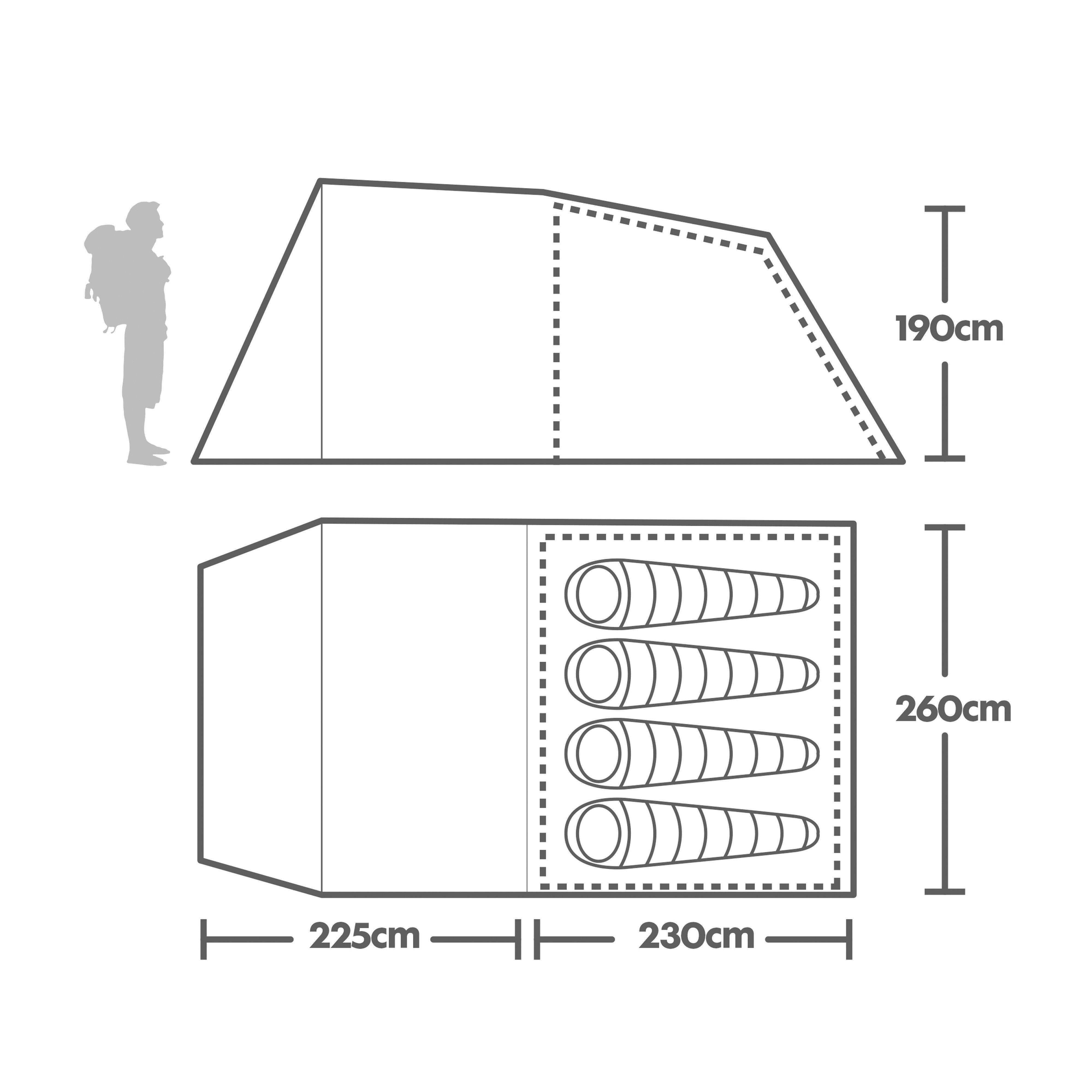 Refurbished Sendero 4 Family Tent