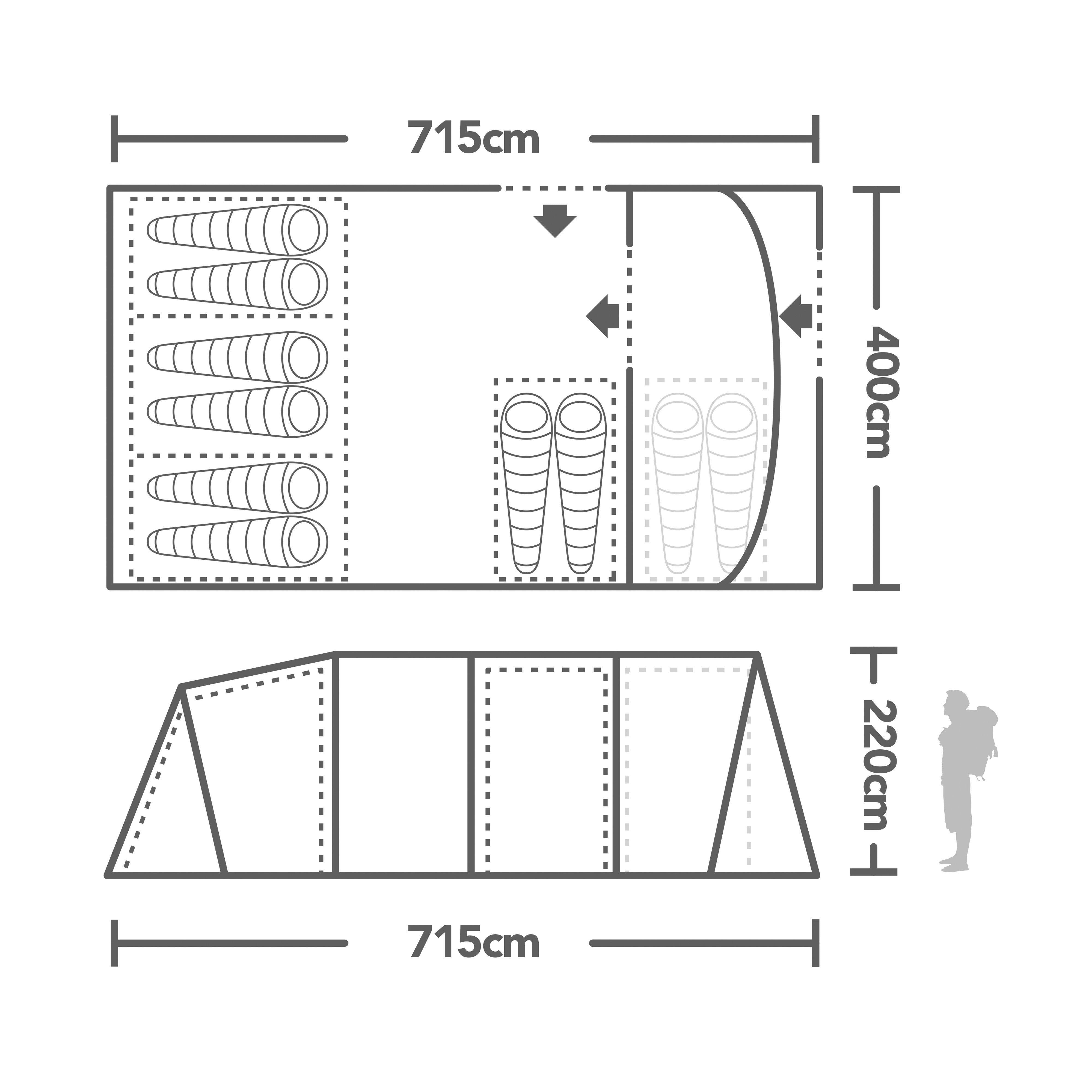 Refurbished Idaho 8 Air Tent