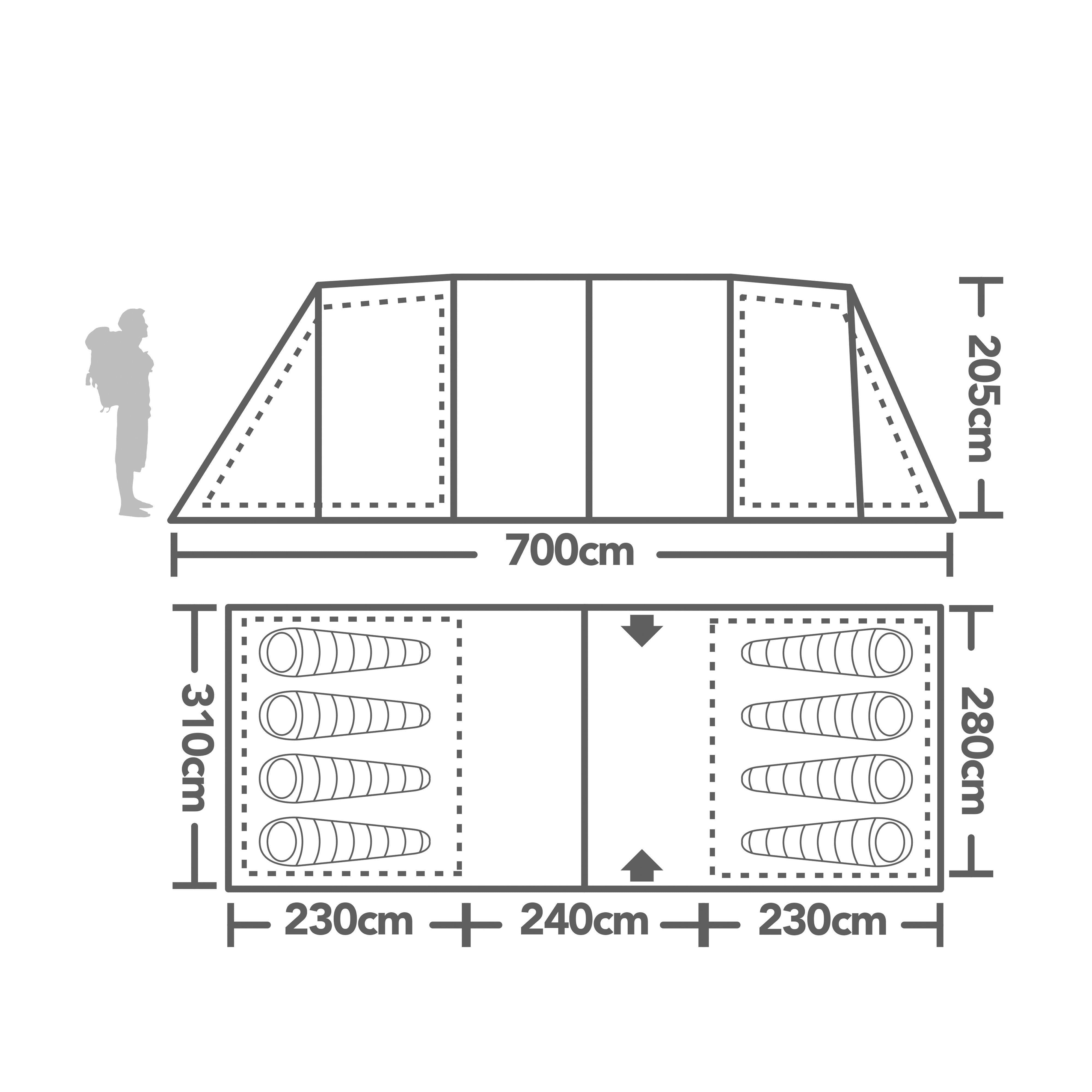 Refurbished Zenobia 8 Eclipse Tent