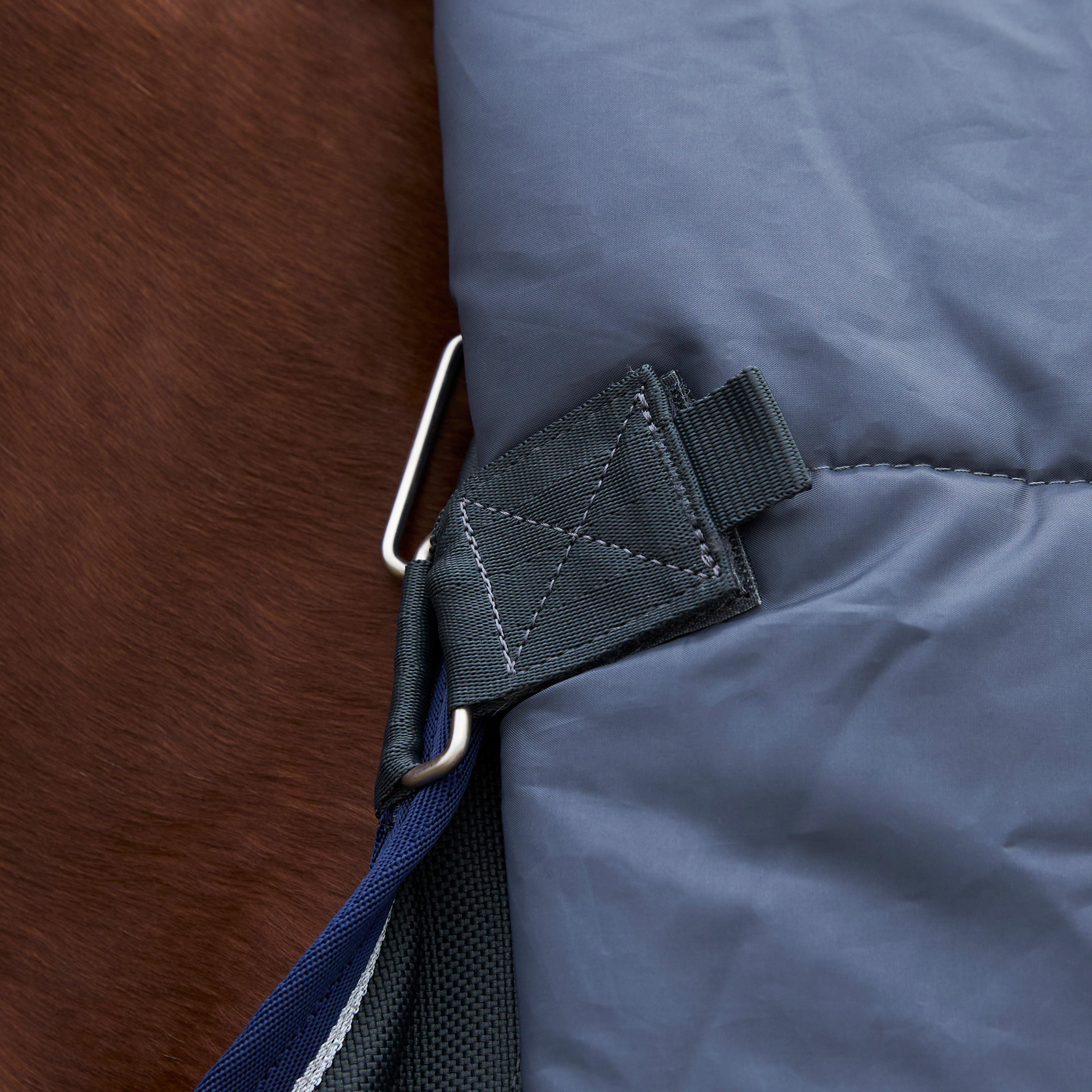 ComFiTec Ultra Detach-A-Neck 100g Medium/Light Weight Turnout Rug Charcoal