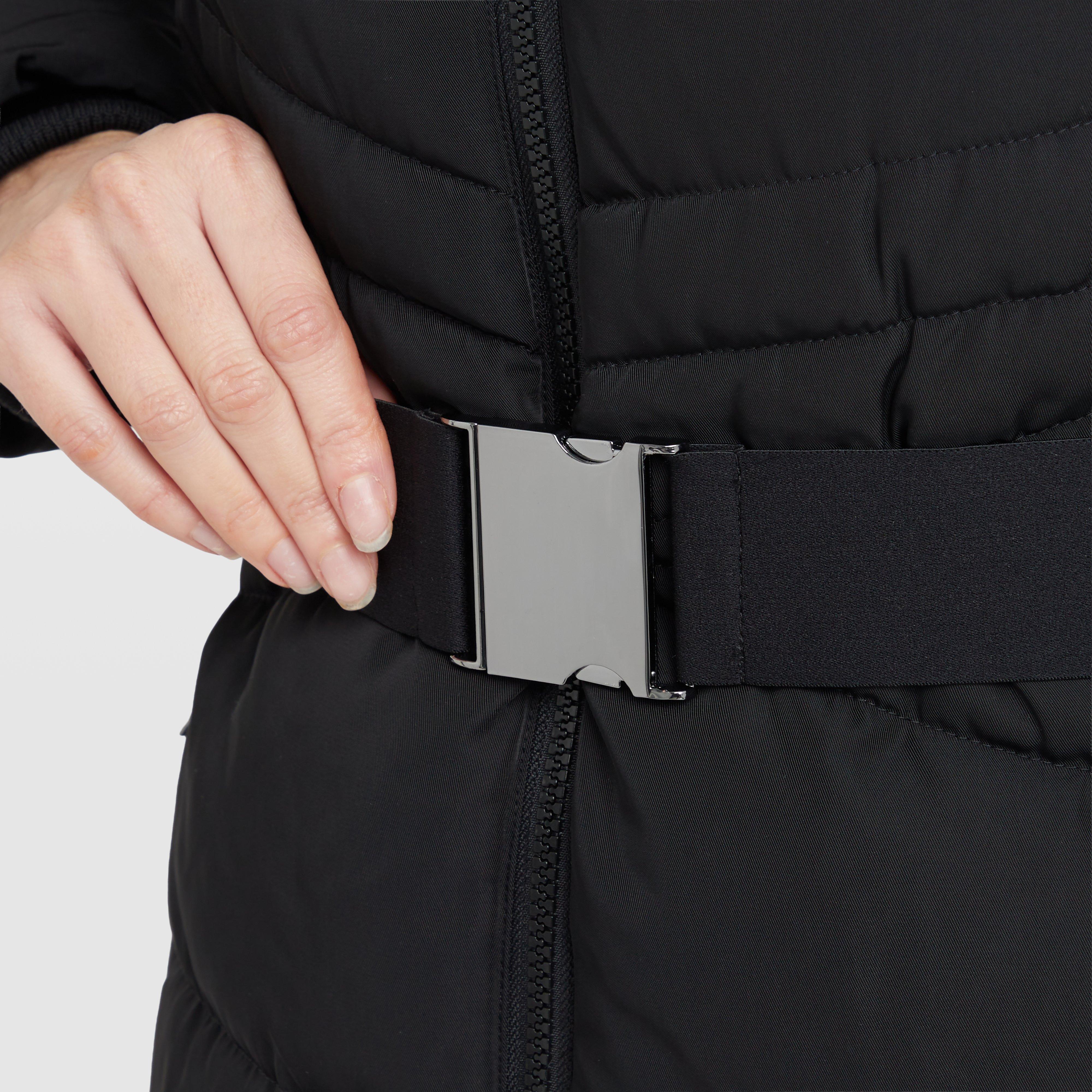 Women's Belted Longline Puffer