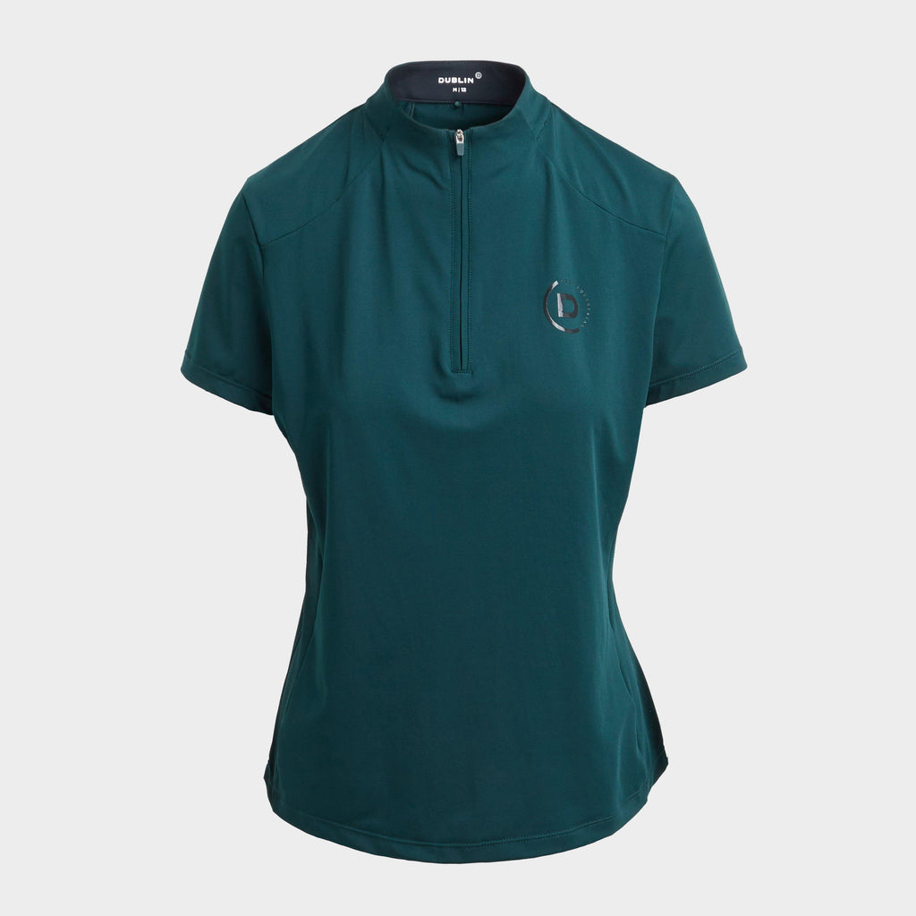 Women's 1/4 Zip Short Sleeve Top
