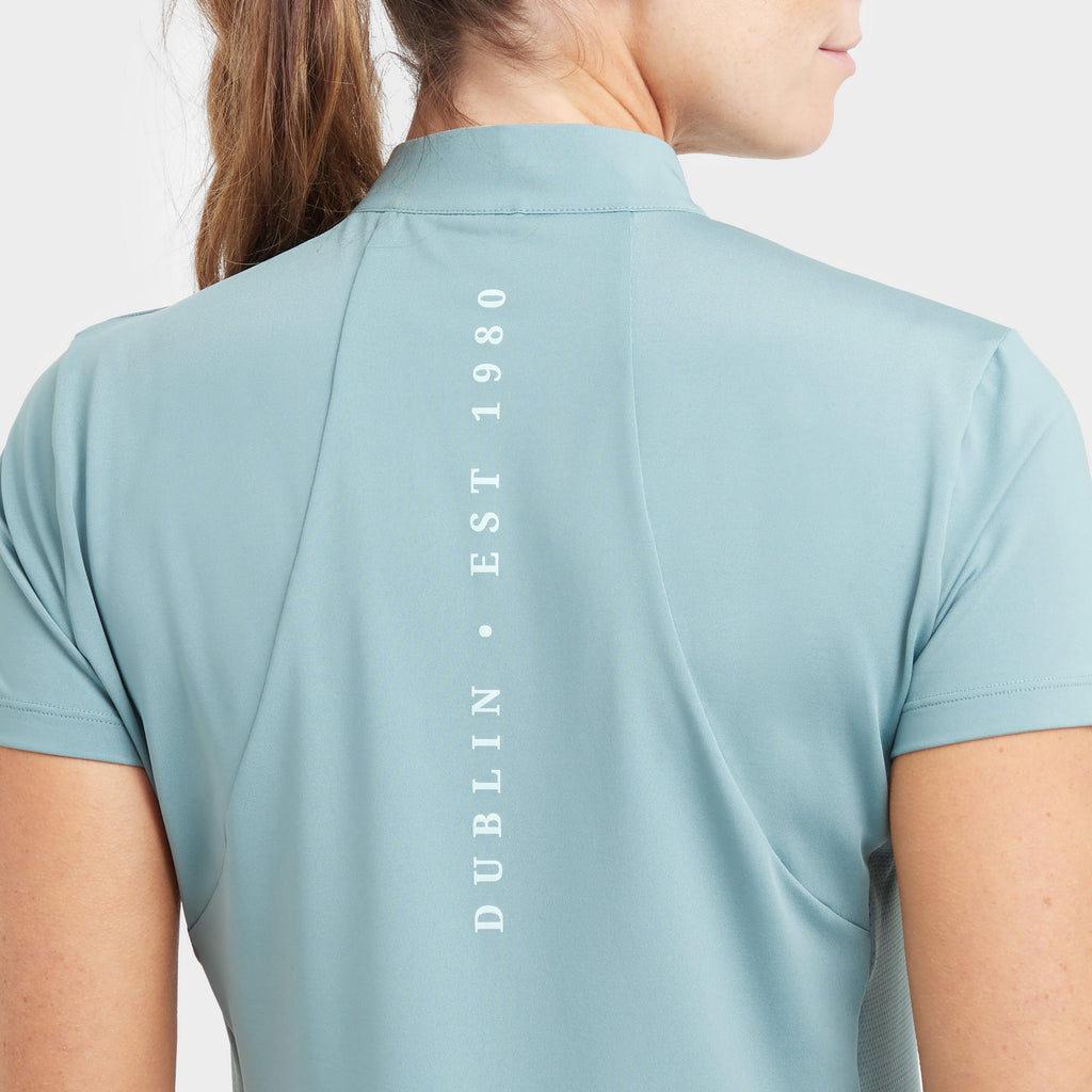 Women's 1/4 Zip Short Sleeve Top