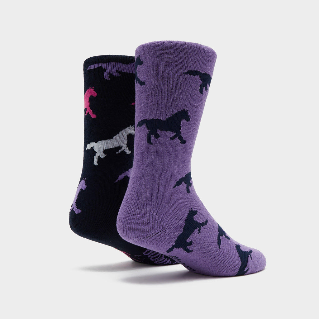 Kids’ Horseshoe Socks 2 Pack