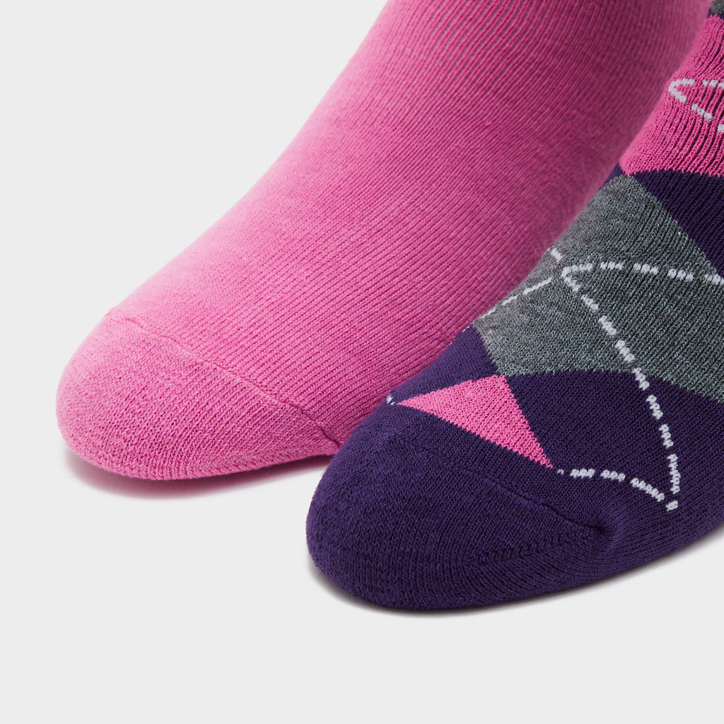 Women’s Midweight Argyle Lingfield 2 Pack Socks