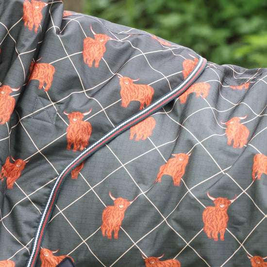 Original 100g Light-Medium Detachable Neck Turnout Rug Olive