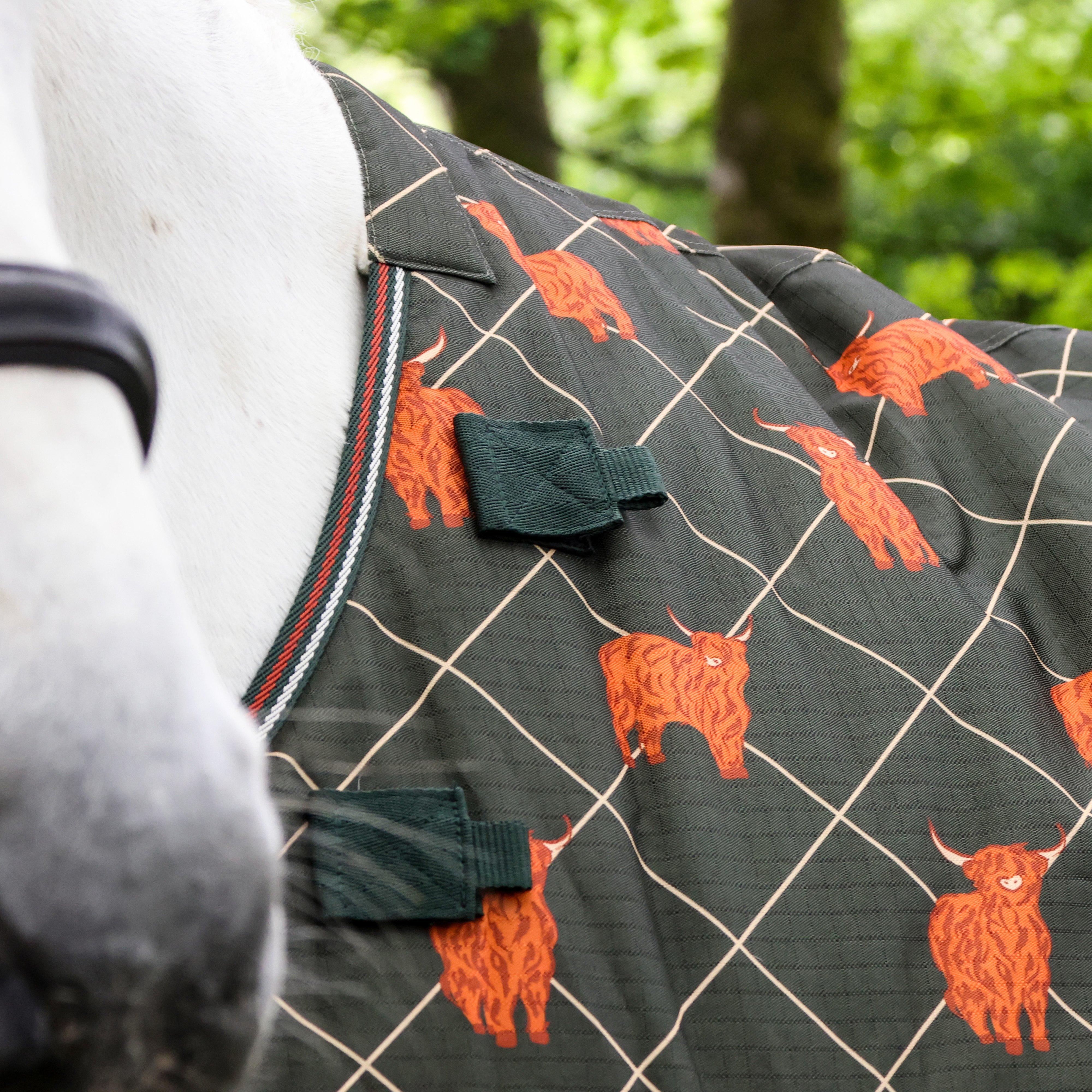 Original 100g Light-Medium Detachable Neck Turnout Rug Olive