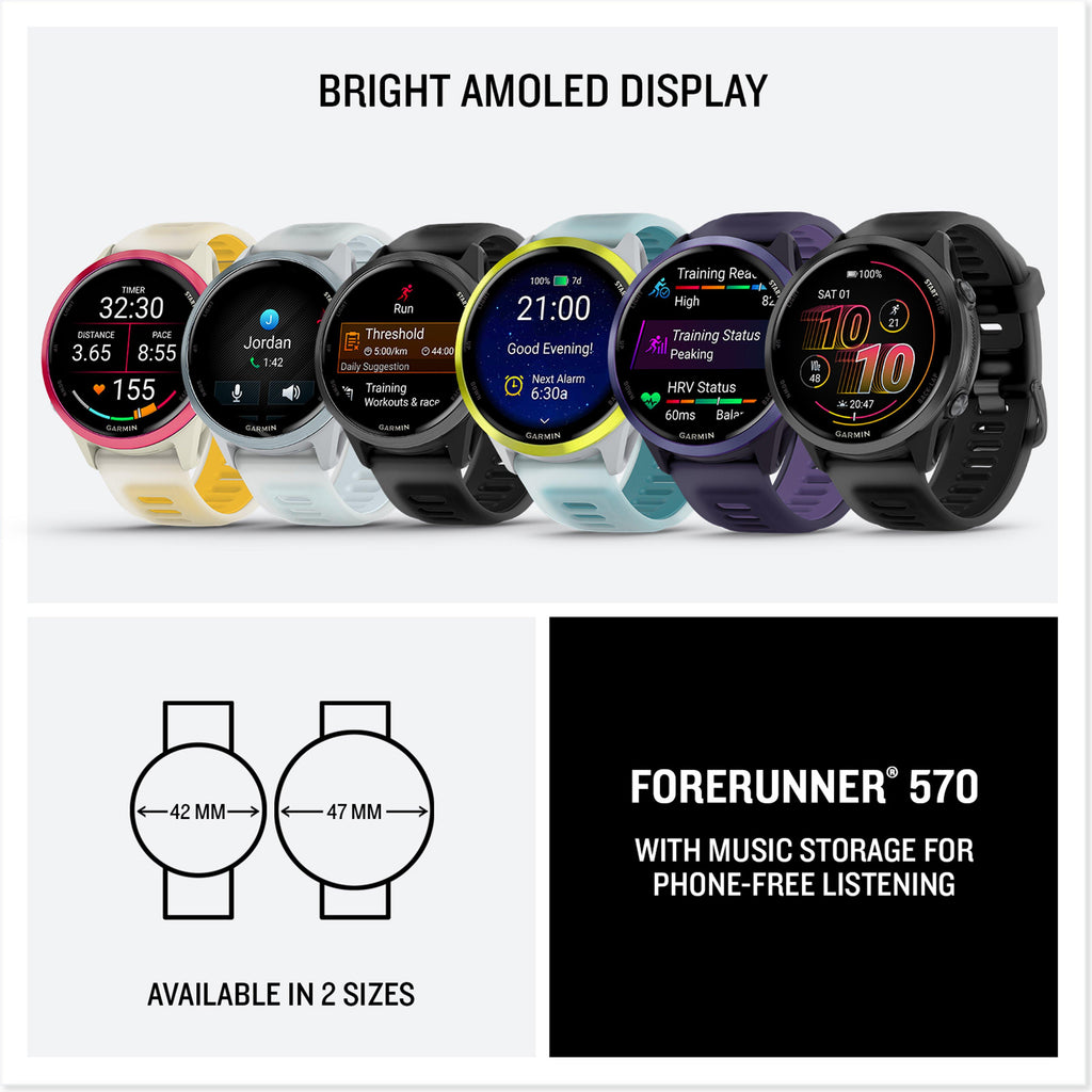 Forerunner® 570 GPS Watch 47mm