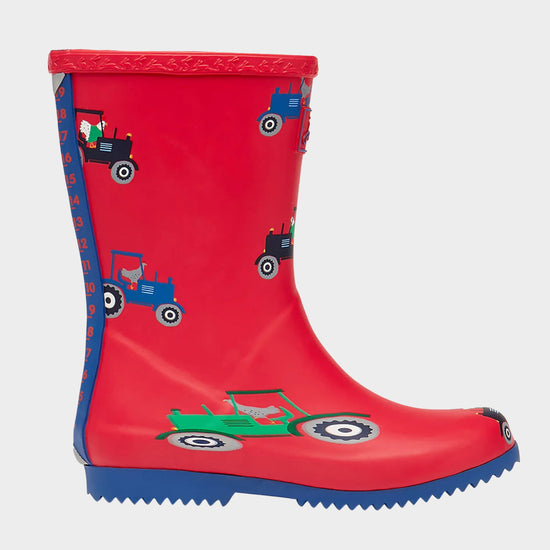 Kids’ Roll Up Flexible Printed Wellies