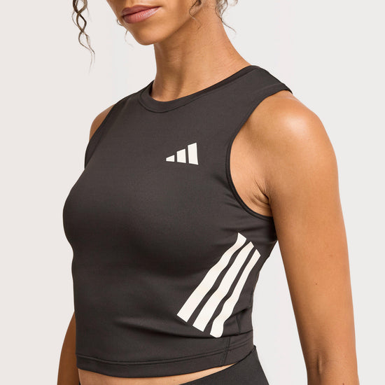 Women’s ADI365 Iconic Running Crop Tank Top Black