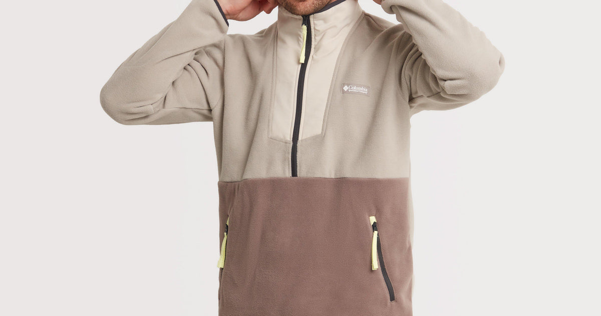 Beige Columbia Men’s Sequoia Grove™ Half Zip Fleece – GO Outdoors