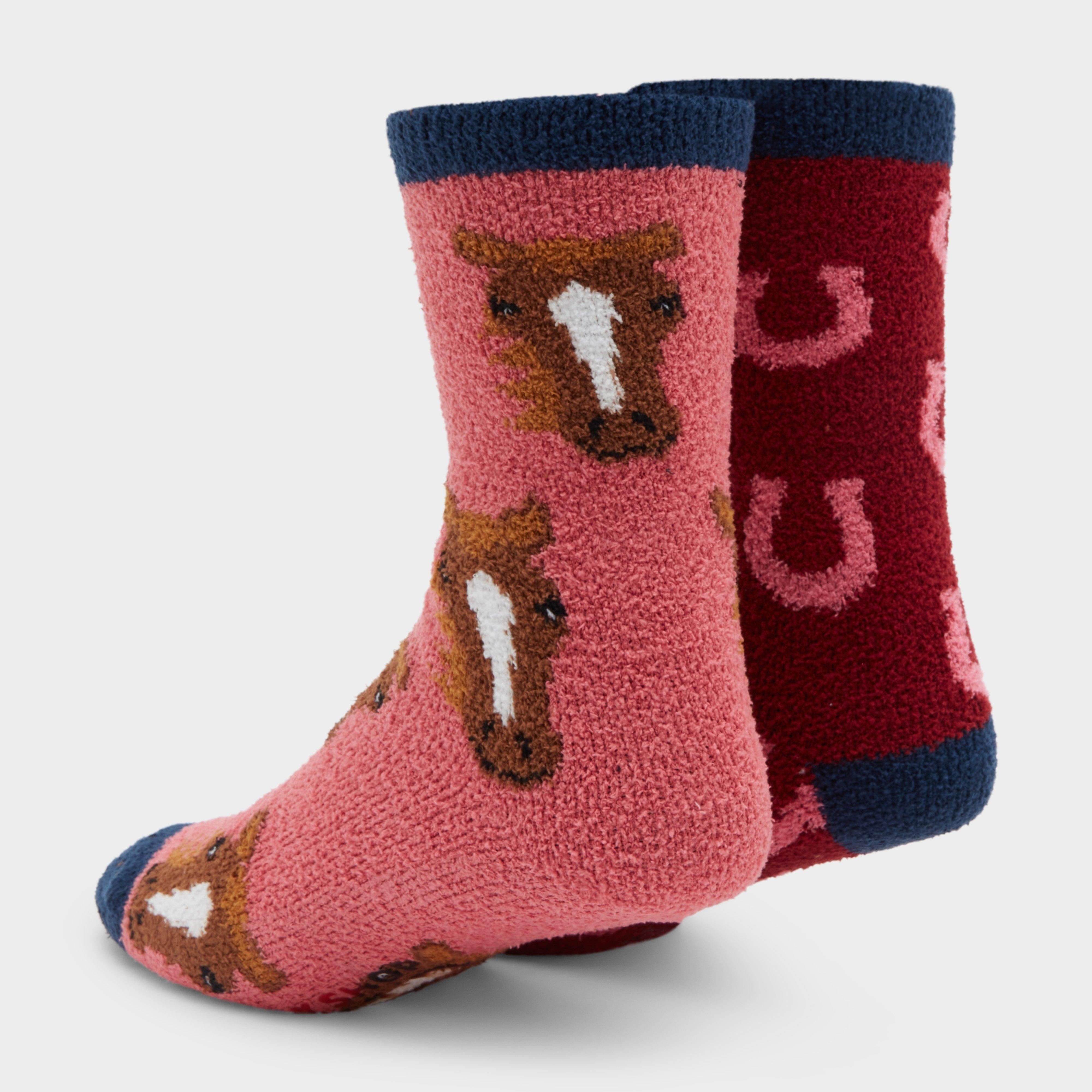 Women’s Wild Feet Pony Cosy Lounge Socks 2 Pack