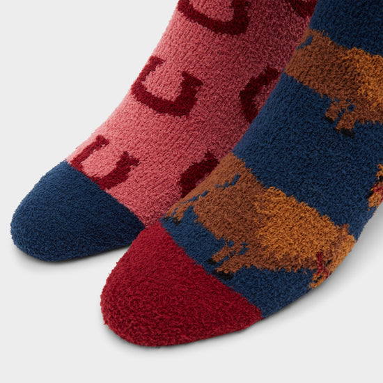 Women's Lounge Socks 2 Pack Pony