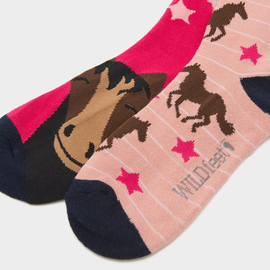 Women's Knee-High Equestrian Socks 2 Pack