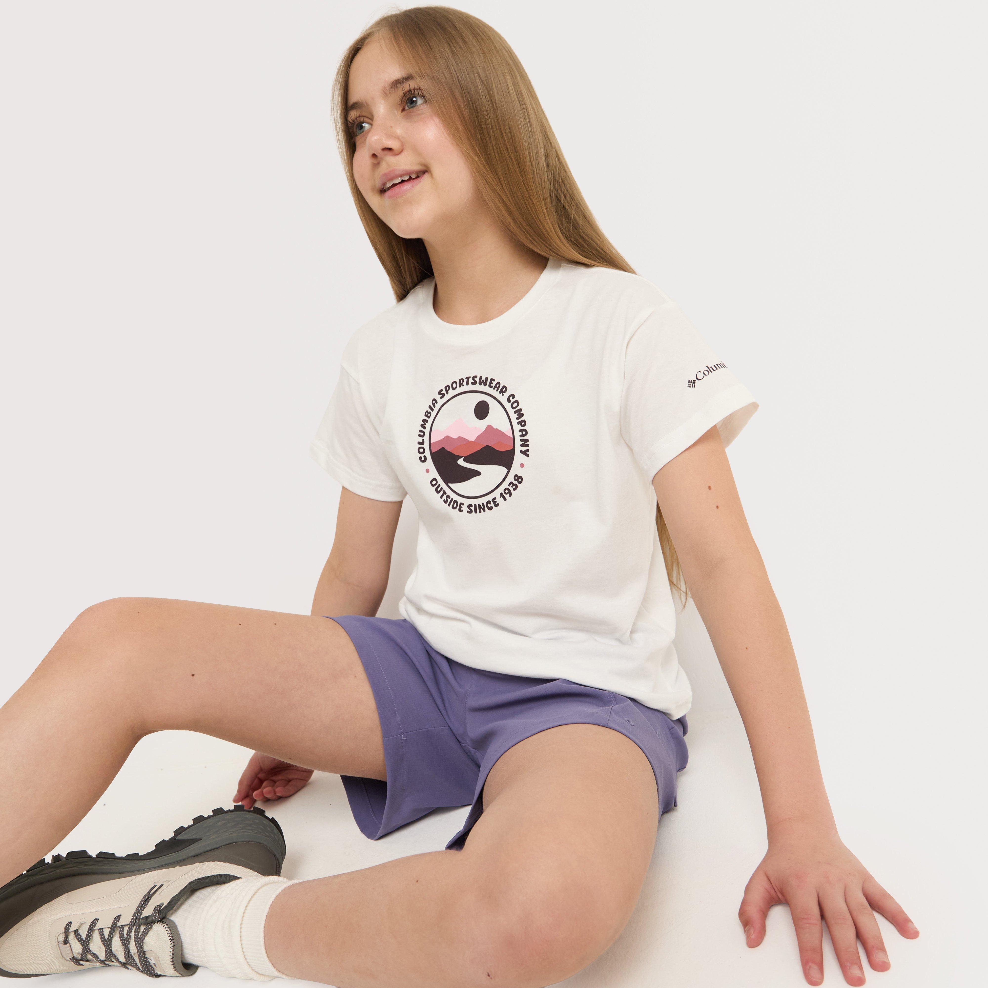 Girls' Mission Lake™ II Organic Cotton T-Shirt White