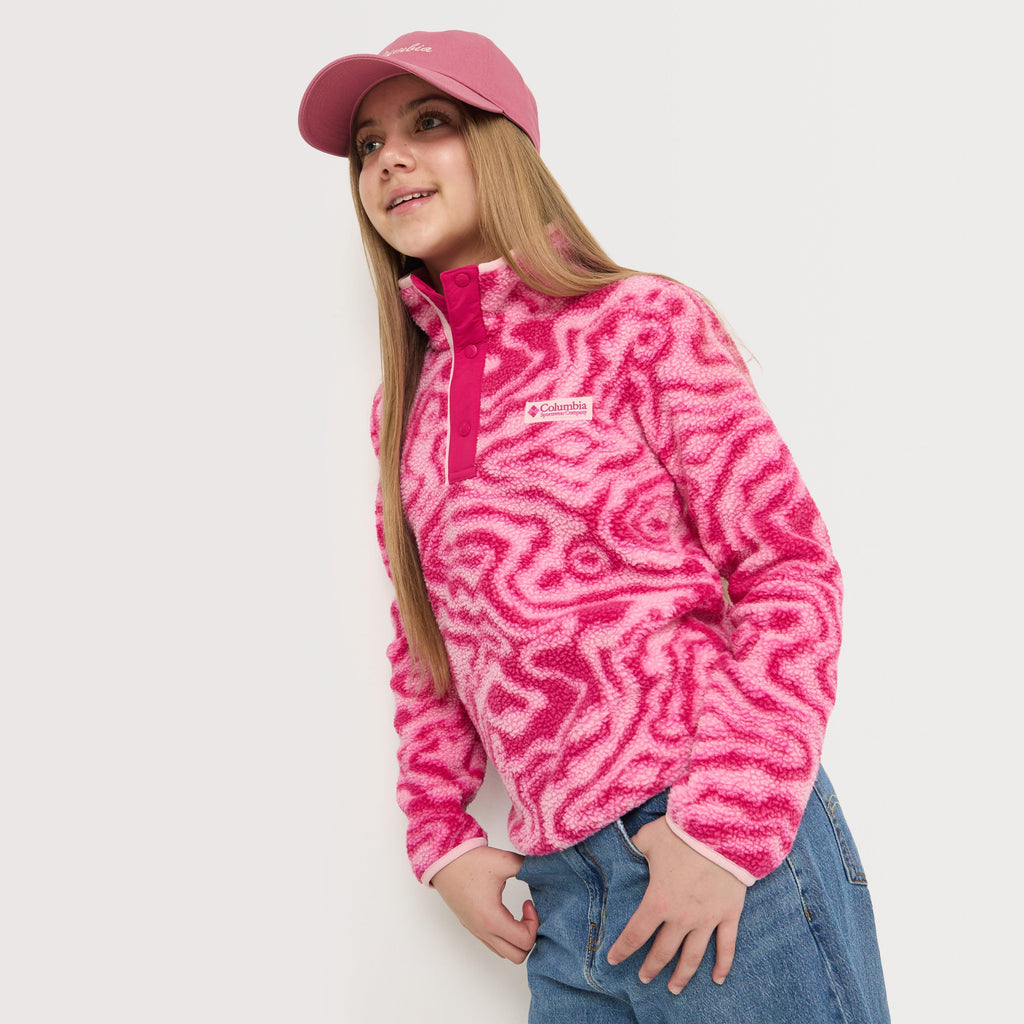 Kids' Helvetia™ II Sherpa Half Snap Printed Fleece