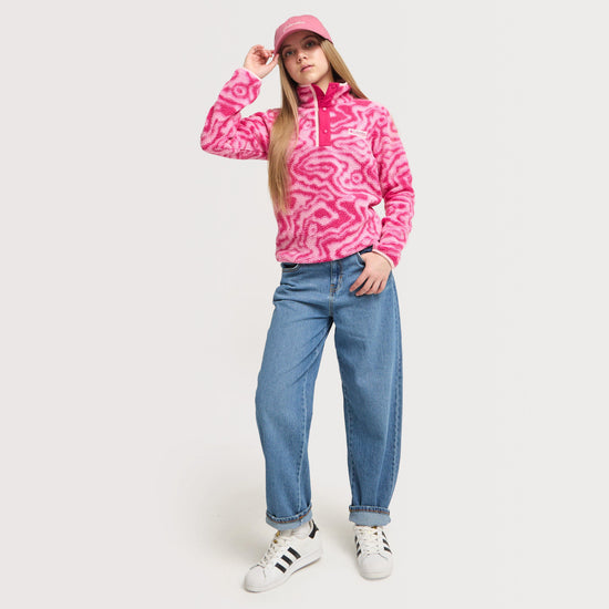 Kids' Helvetia™ II Sherpa Half Snap Printed Fleece