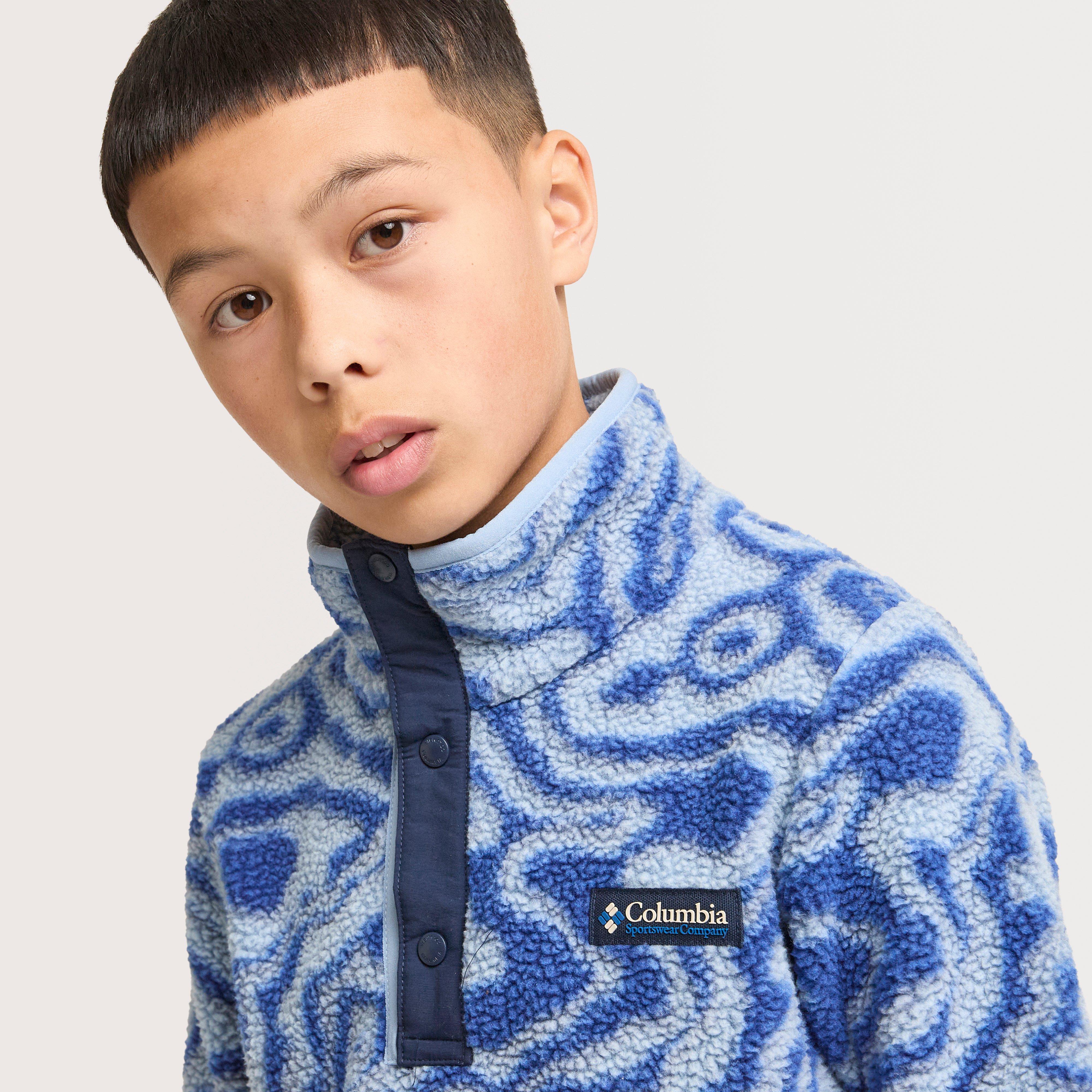 Kids' Helvetia™ II Sherpa Half Snap Printed Fleece