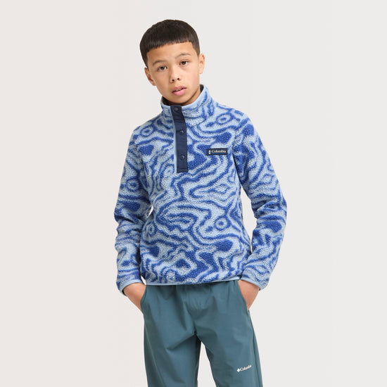 Kids' Helvetia™ II Sherpa Half Snap Printed Fleece