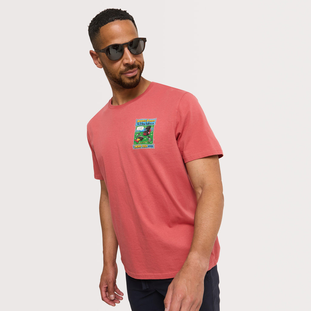 Men's Holy Whale Back Print Artist T-Shirt