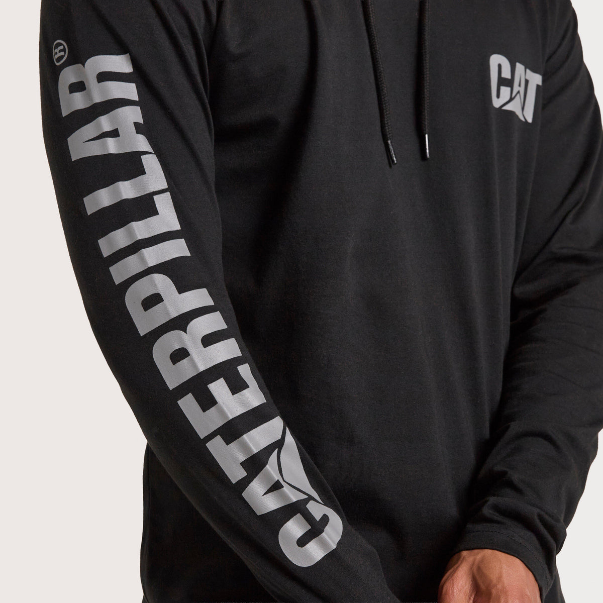 Men's CAT Hooded Long Sleeve Tee