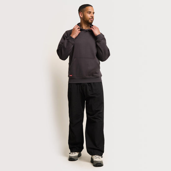 Men's Brushed Fleece Grey Hoodie