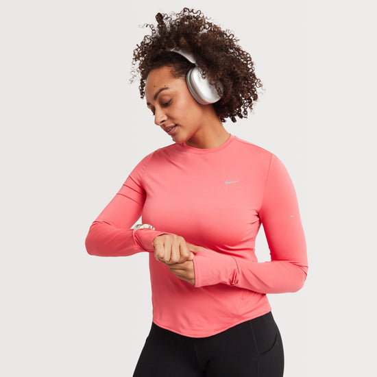 Women's Swift Dri-FIT UV Long-Sleeve Crew-Neck Running Top