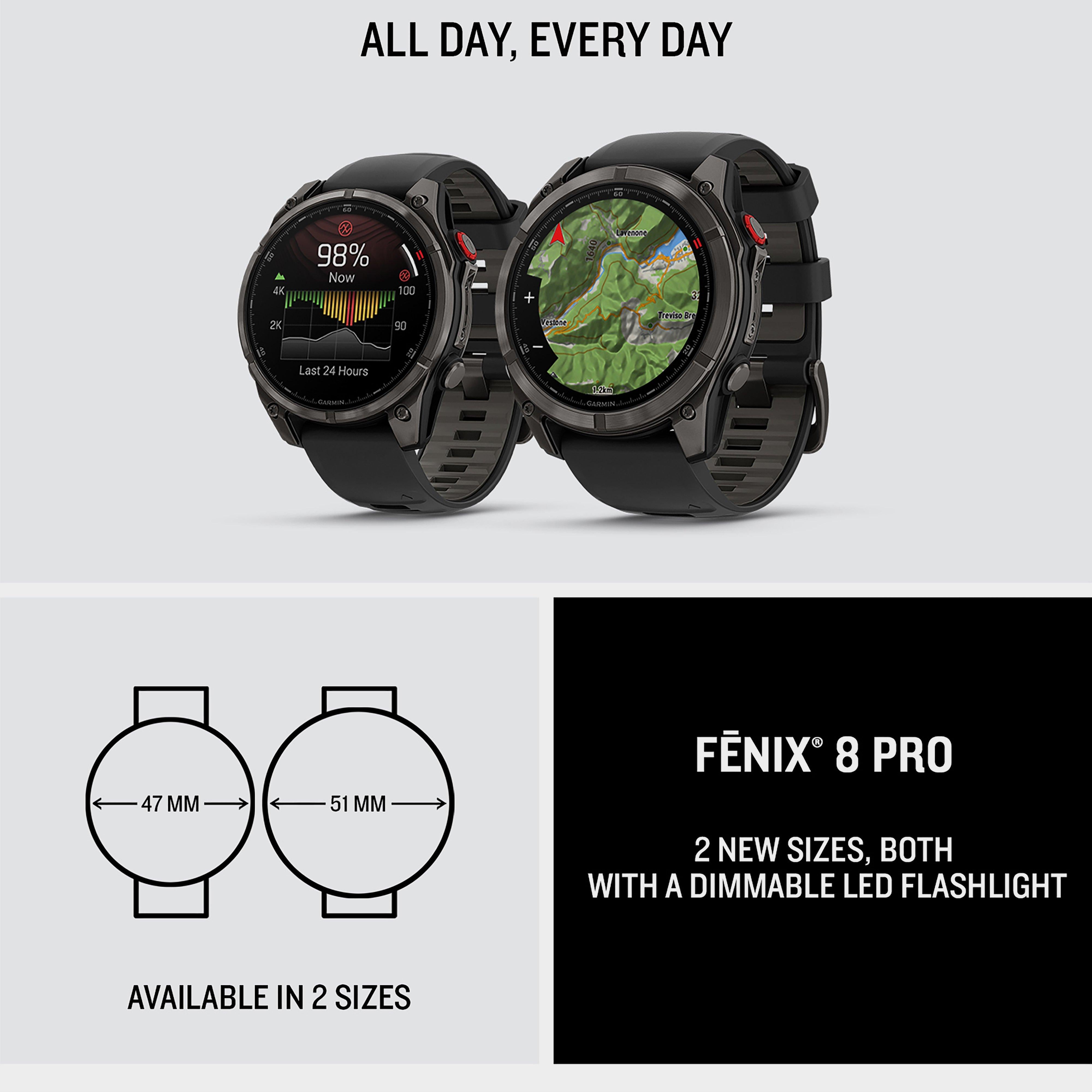 fenix® 8 Pro AMOLED Sapphire Edition 51mm GPS Smartwatch