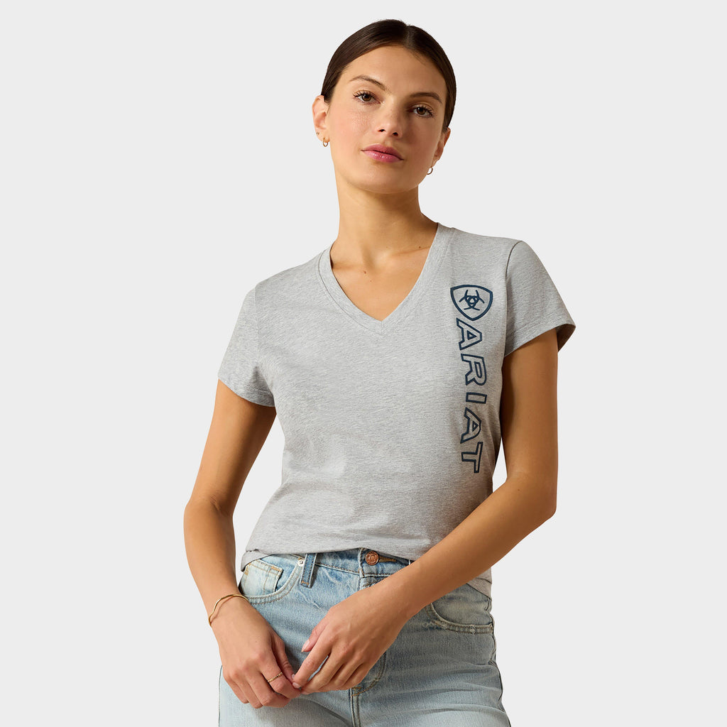 Women's Vertical Logo V T-Shirt