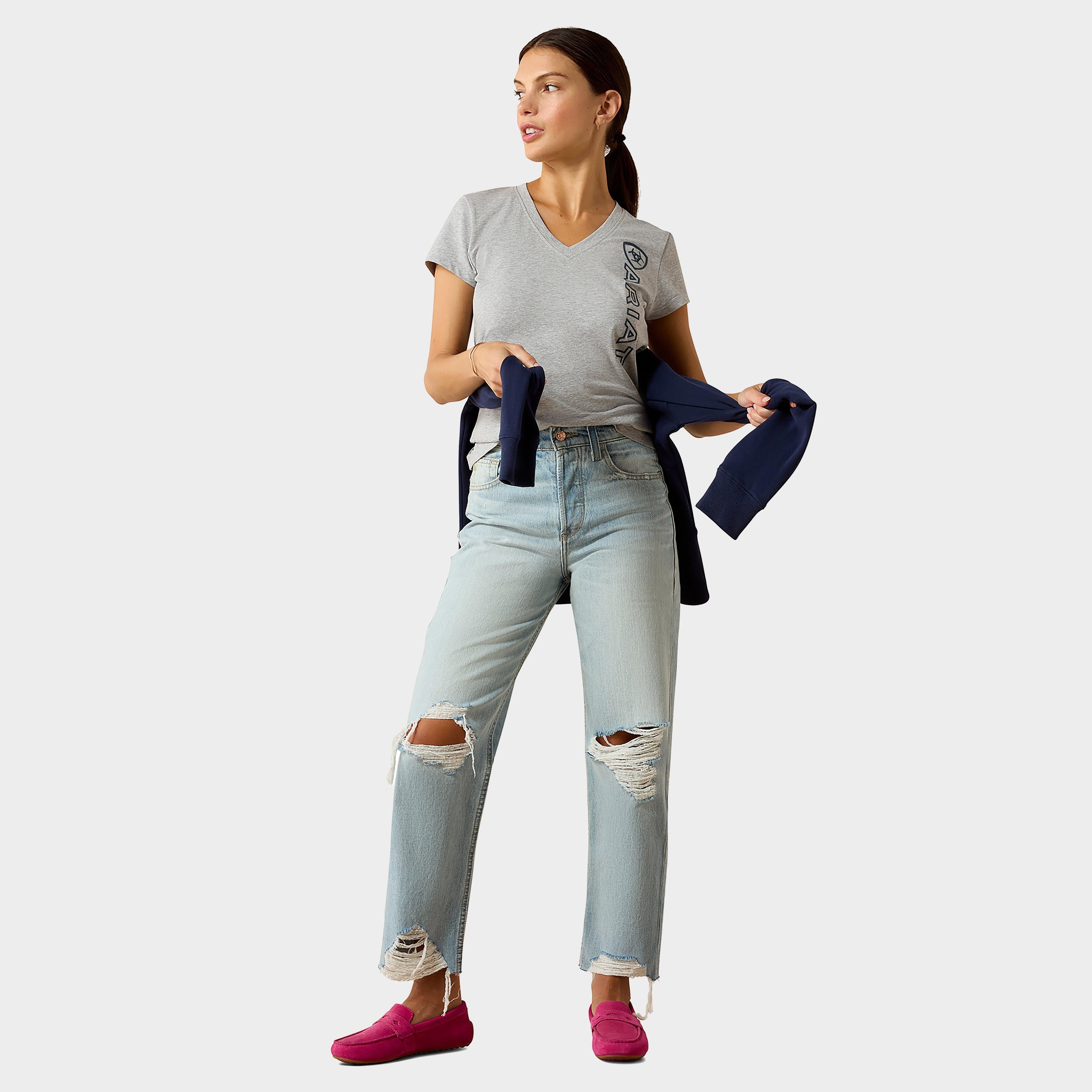 Women's Vertical Logo V T-Shirt