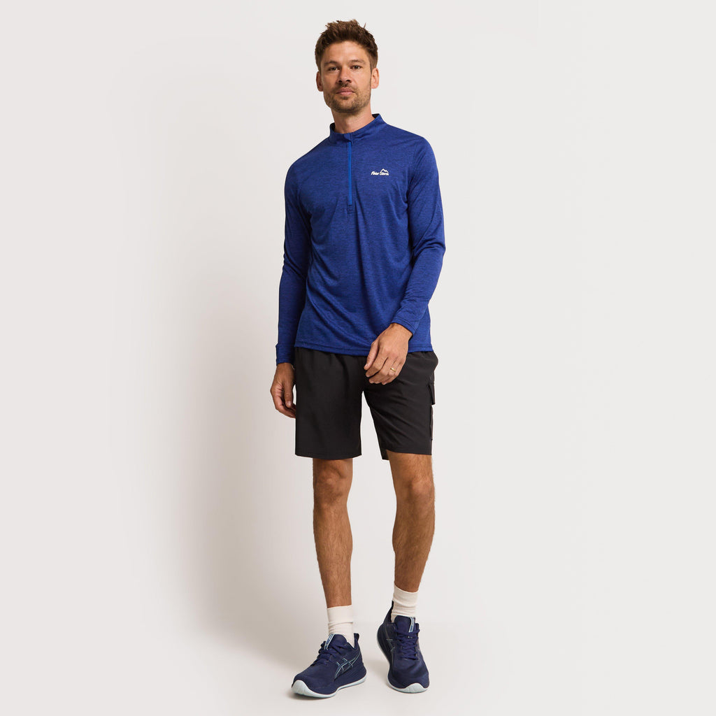 Men's Active Long Sleeve Zip Tee