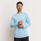 Mens Active Long Sleeve T-Shirt Blue