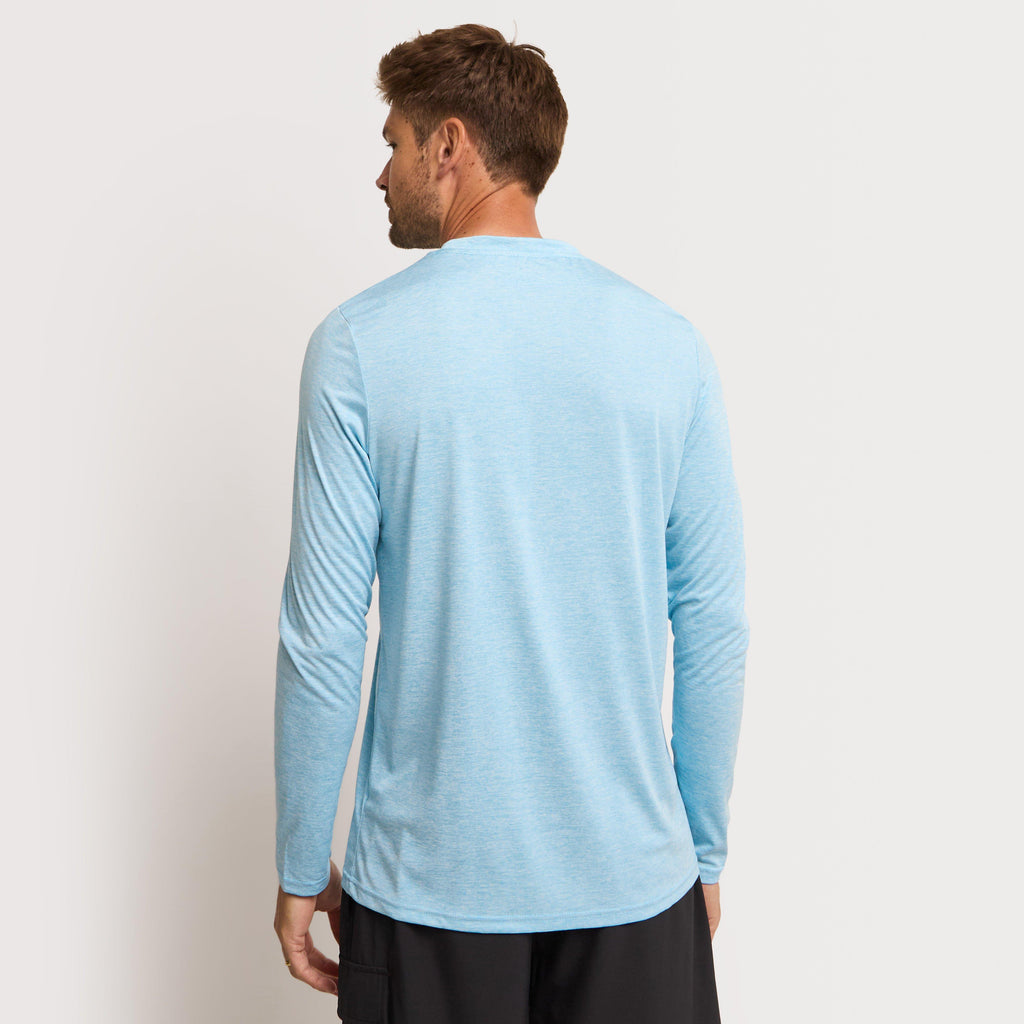 Mens Active Long Sleeve T-Shirt Blue