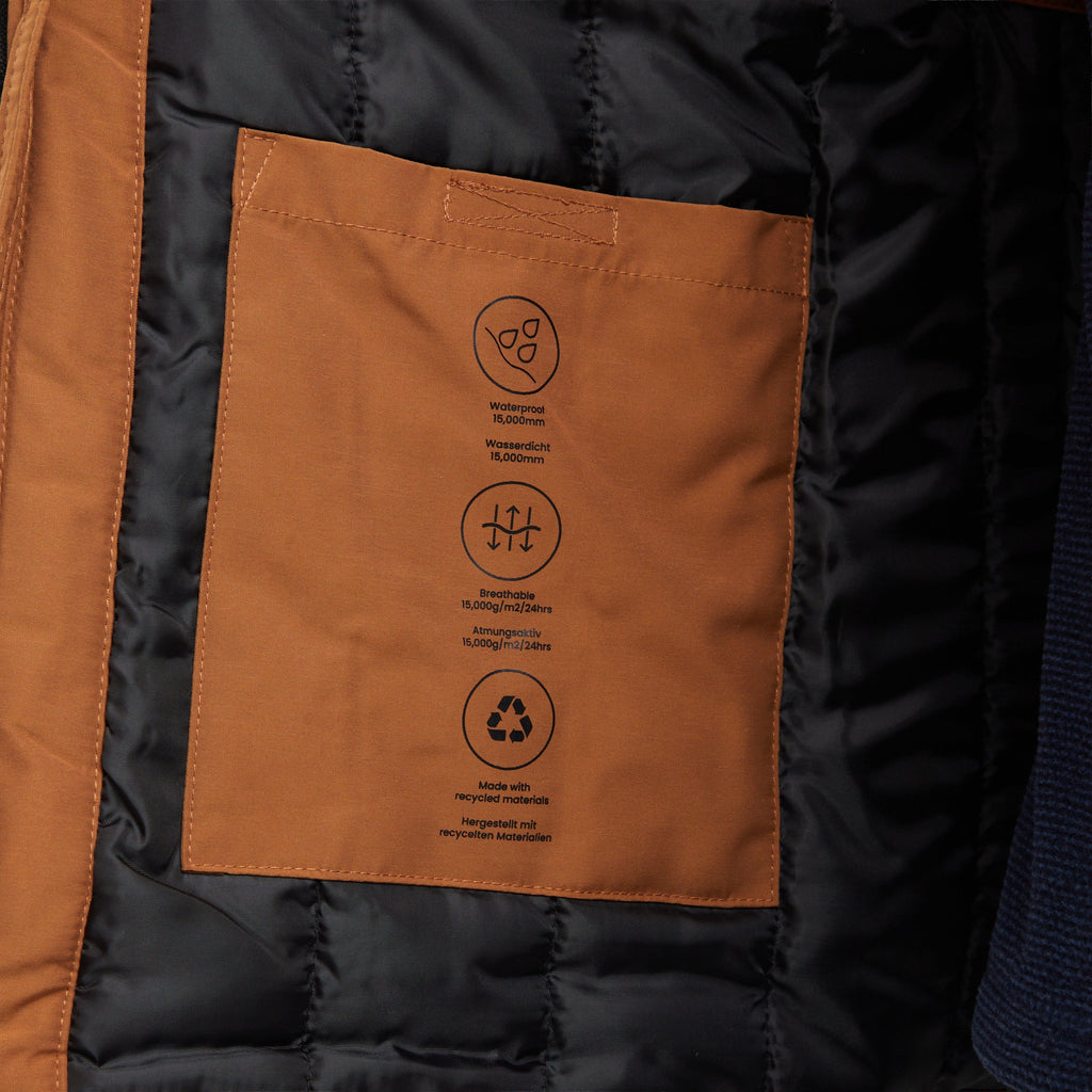 Men's Marron Waterproof Insulated Parka