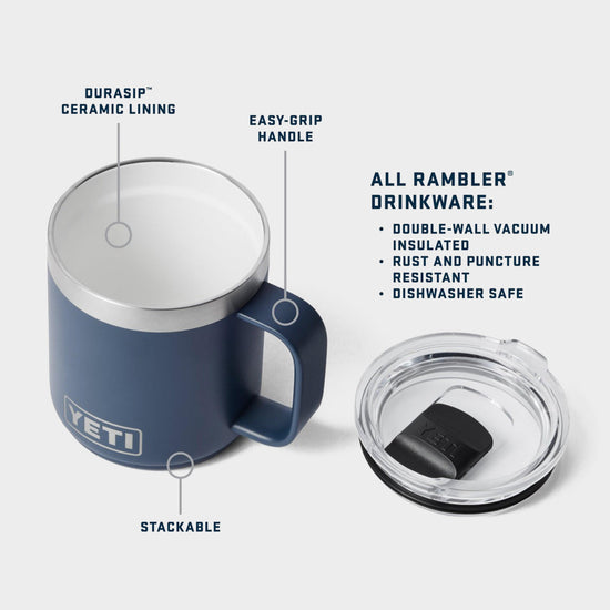 Rambler® 10oz (295ml) Stackable Mug with DuraSip™ Ceramic Lining